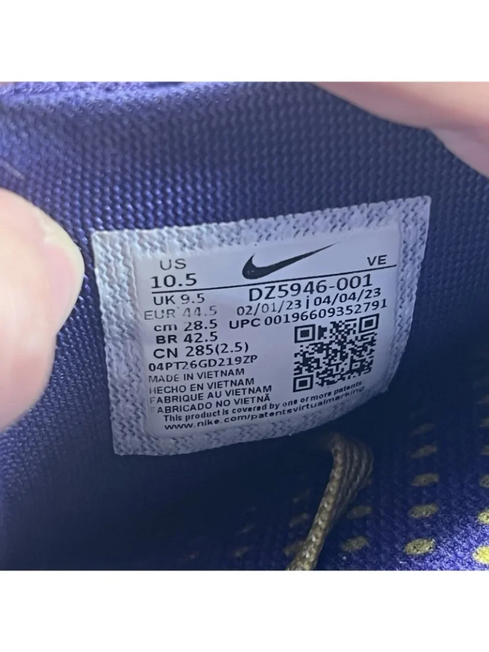 Nike Air Zoom Pegasus 40 Baltimore Ravens DZ5946-001 Running Shoes Men Size 10.5